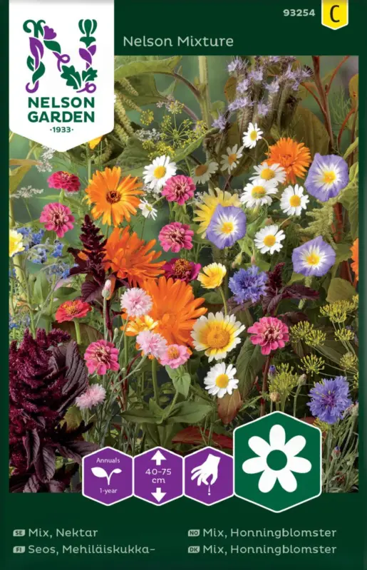 Blomsterblandning, Nektar, Insektsblommor Rabatt