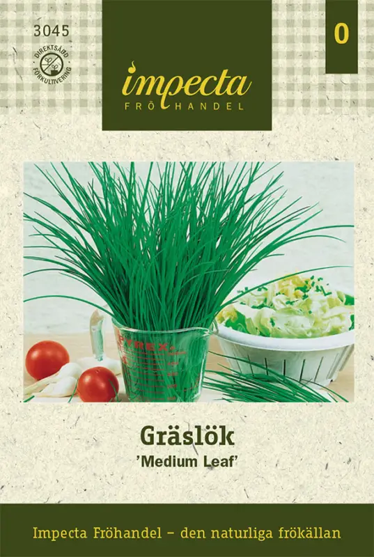 Fri frakt Allium schoenoprasum Medium Leaf, Gräslök, Medium Leaf