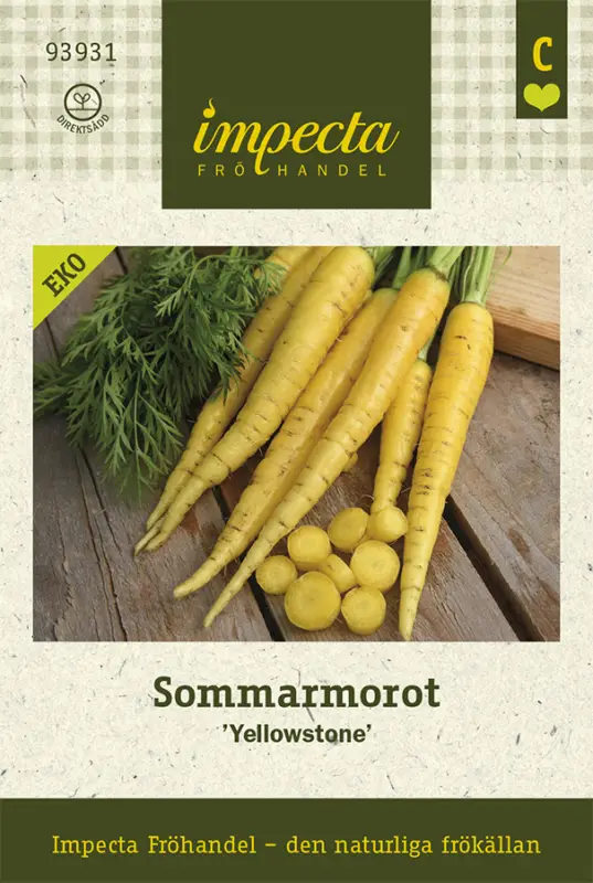 I lager Daucus carota Yellowstone, Morot Sommar Yellowstone, Ekologisk