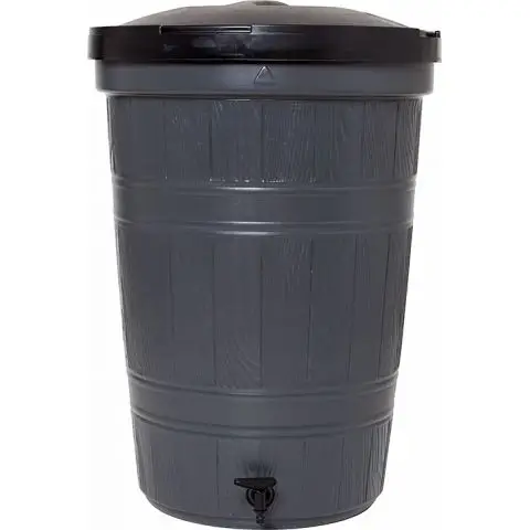 Regntunna 200L Grå Snabb leverans