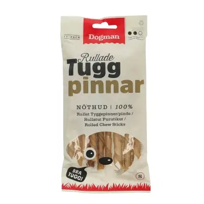 Lågt pris Tuggpinnar Rullade Brun 12,5 cm 10p Nöt