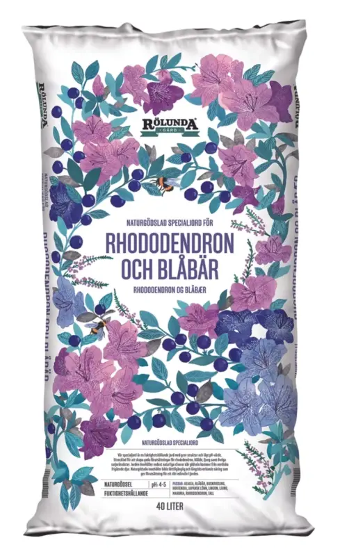 I lager Rölunda Rhodojord & Blåbär 40L