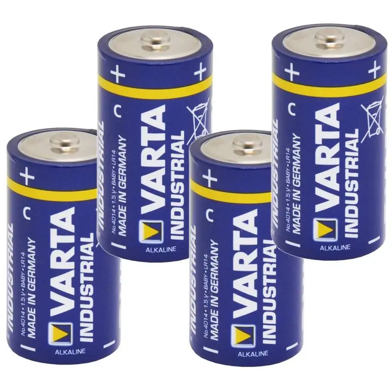 Köp nu Batteri "Varta Industrial" 1,5 V batteri, C-fpack, 4-pack, VARTA