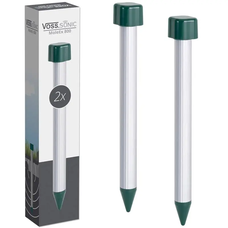 Begränsad tid Mullvadsskrämma "MoleEx 800", ljudskrämma, 2-pack, VOSS.sonic